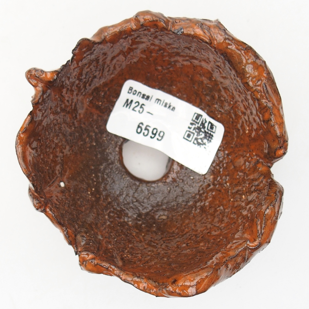Keramická Skořápka  8,5 x 8 x 5 cm , barva oranžová