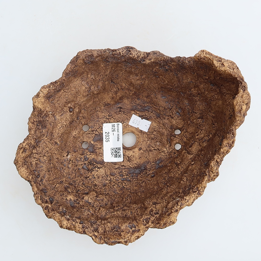 Keramická Skořápka 19,5 x 16 x 13 cm , barva hnědá