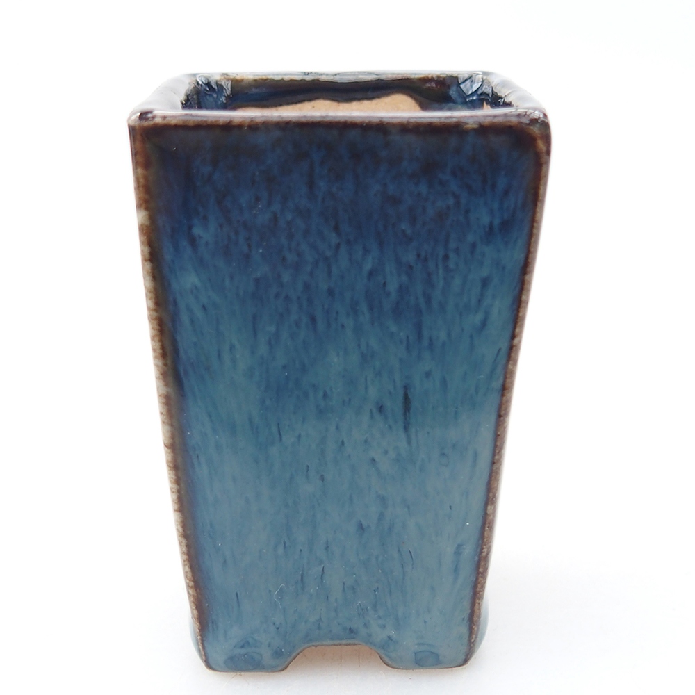 Mini bonsai miska 3,5 x 3,5 x 5 cm, barva modrá