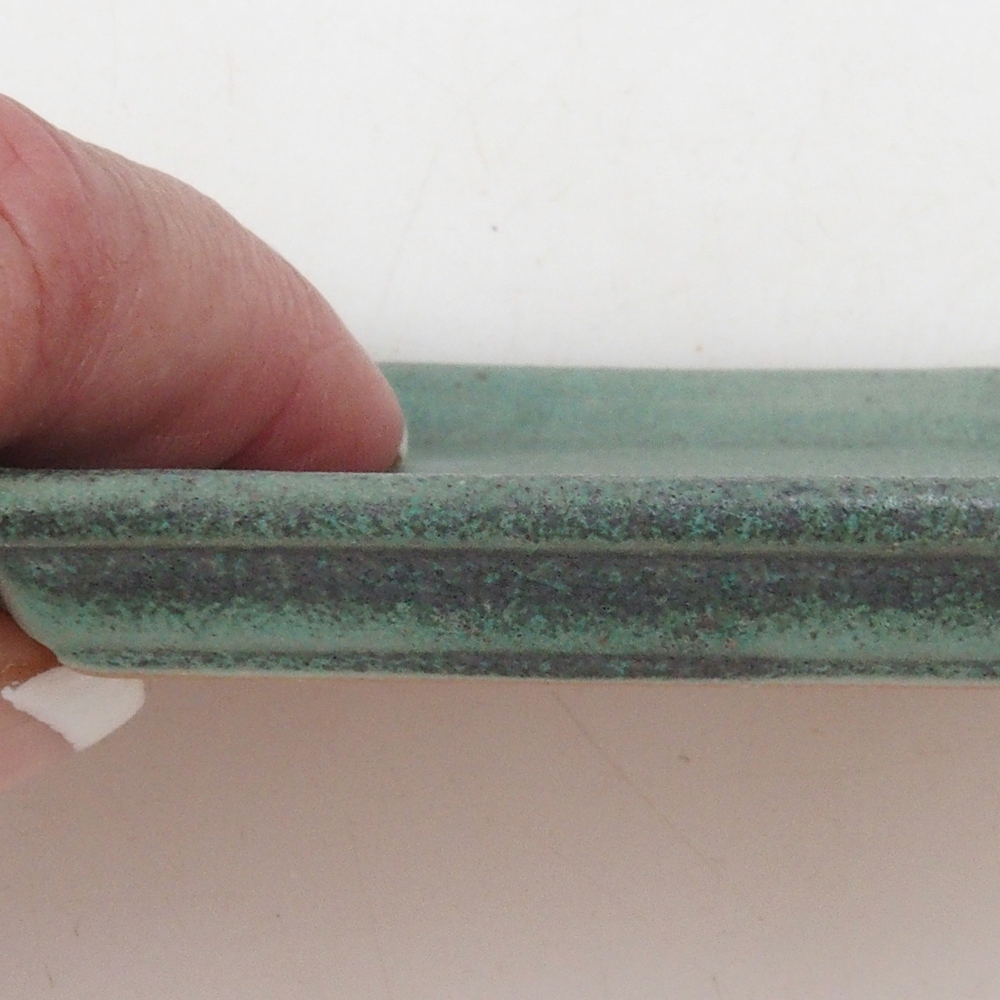 Keramická podmiska H01 - 11,5 x 8 x 0,5 cm- zelená