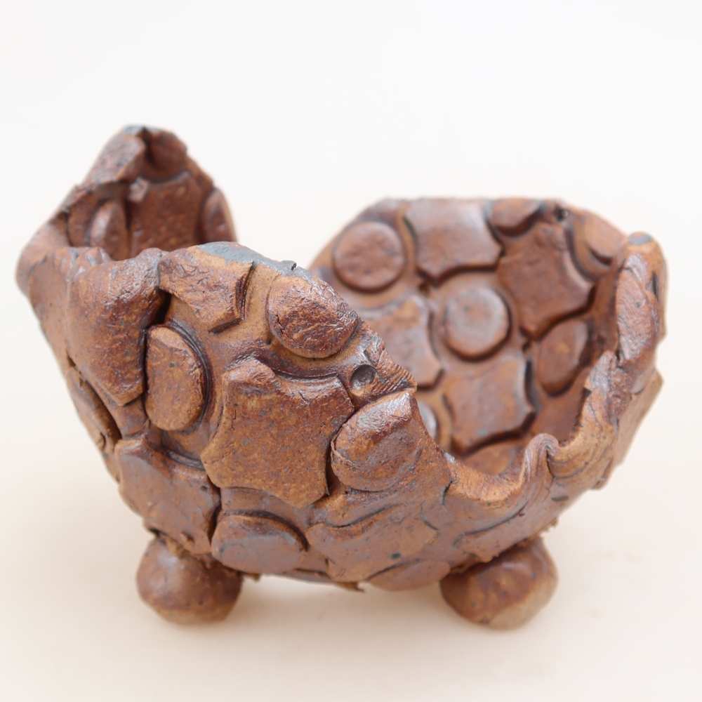 Keramická Skořápka  9 x 8 x 5,5 cm , barva hnědá