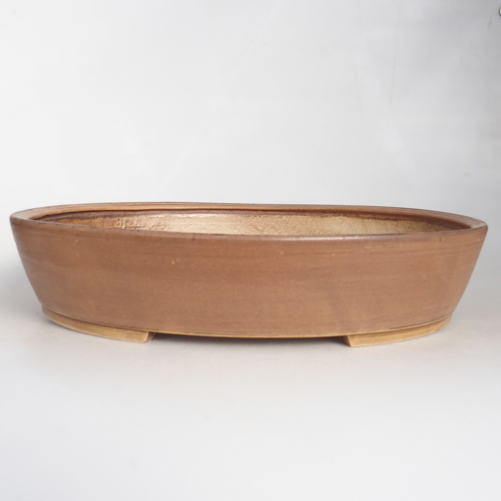 Keramická bonsai miska 31,5 x 27,5 x 6,5 cm, barva růžová