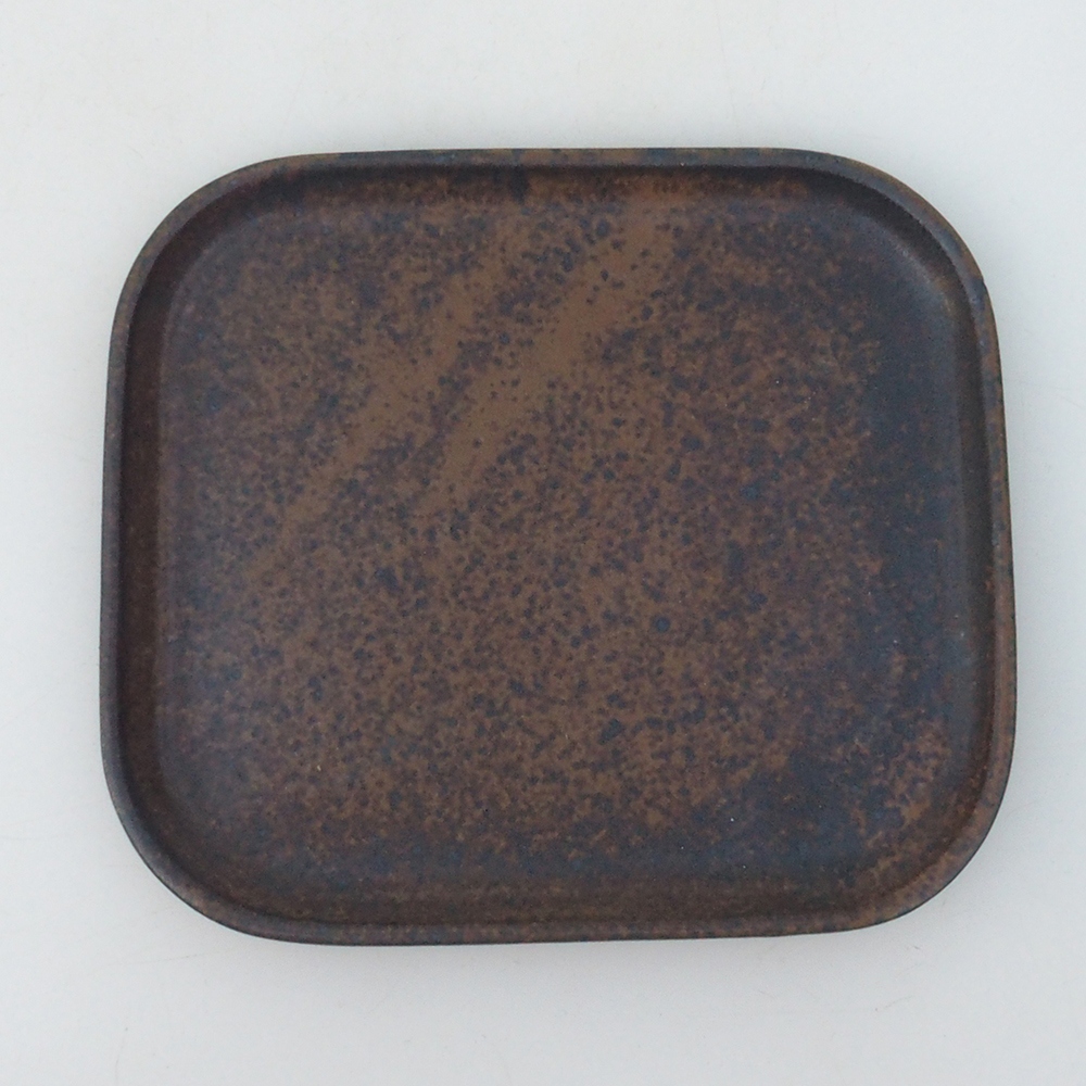 Bonsai miska + podmiska H38 - 12x10x5,5 cm. - hnědá