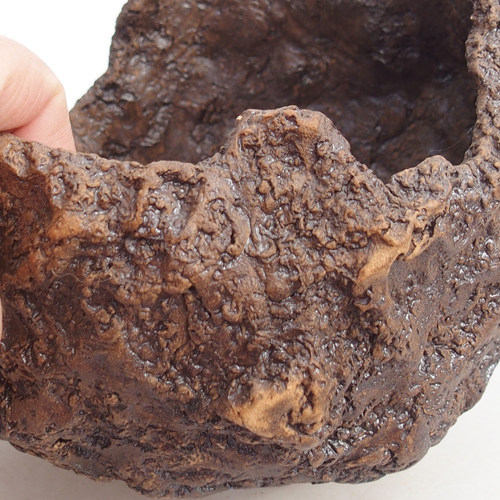 Keramická Skořápka 16 x 14 x 14 cm , barva hnědá