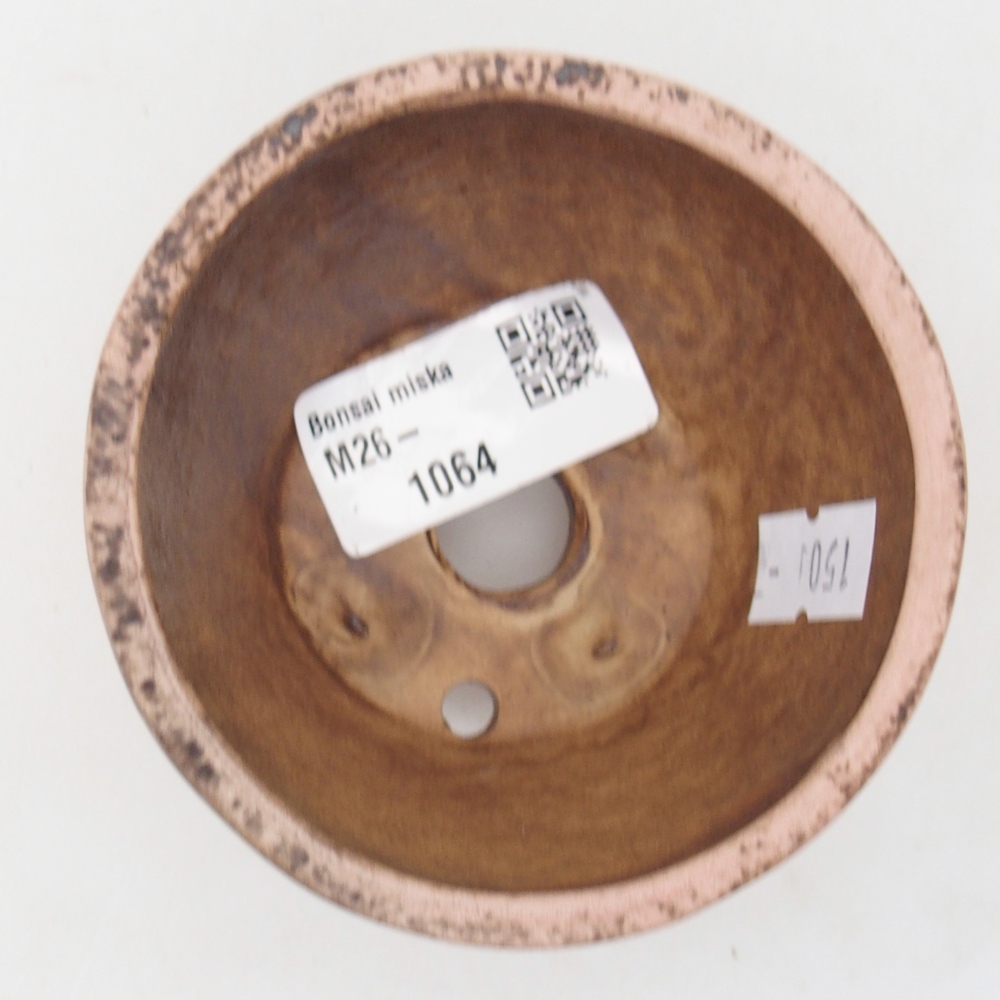 Keramická bonsai miska 8,5 x 8,5 x 5 cm, barva růžová