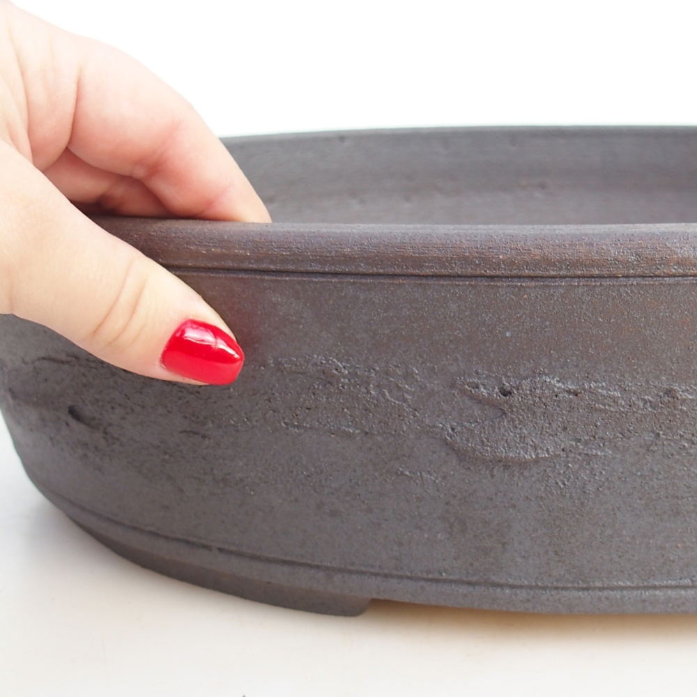 Bonsai miska 38,5 x 30,5 x 9 cm , barva hnědá