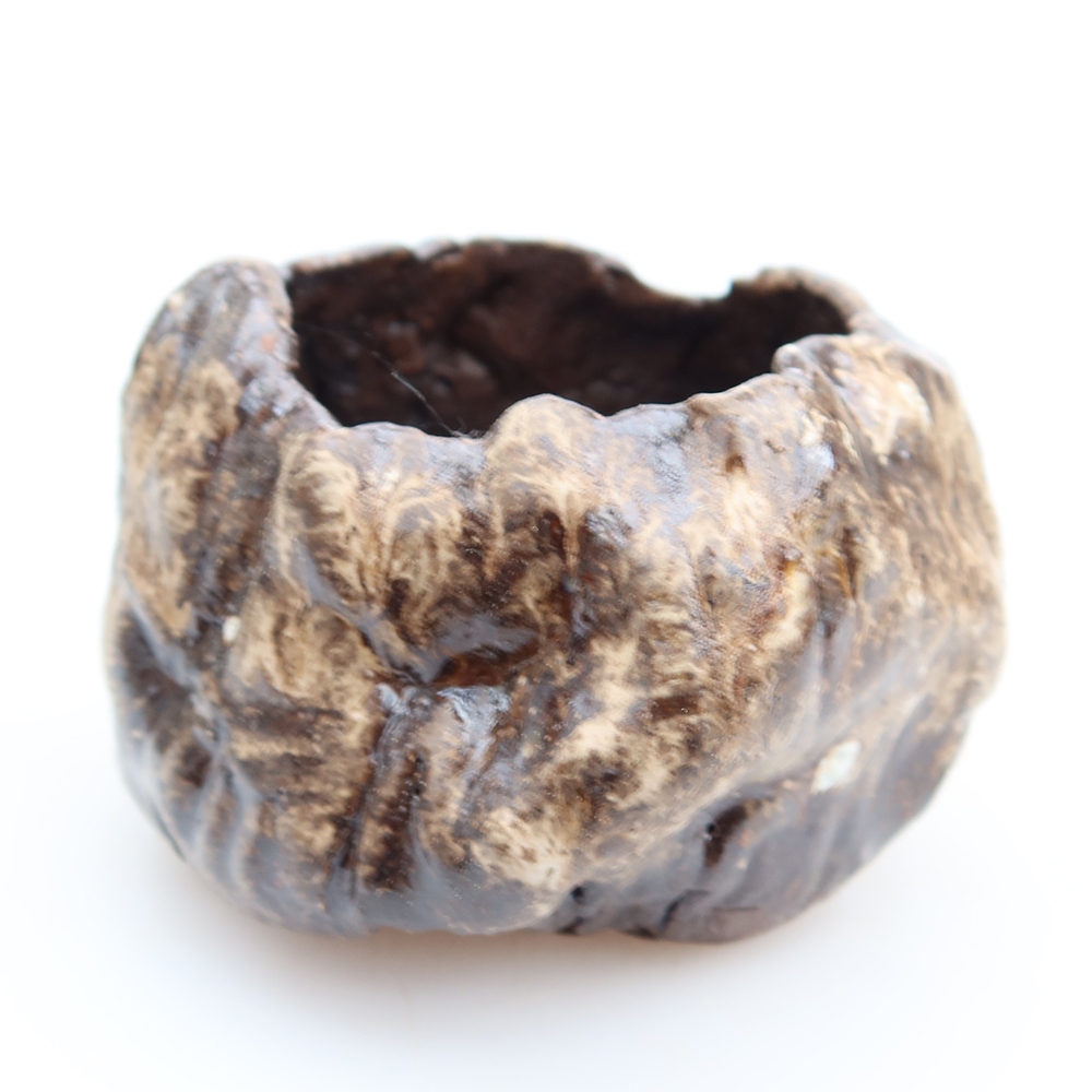 Keramická Skořápka  5 x 5 x 6 cm , barva hnědá