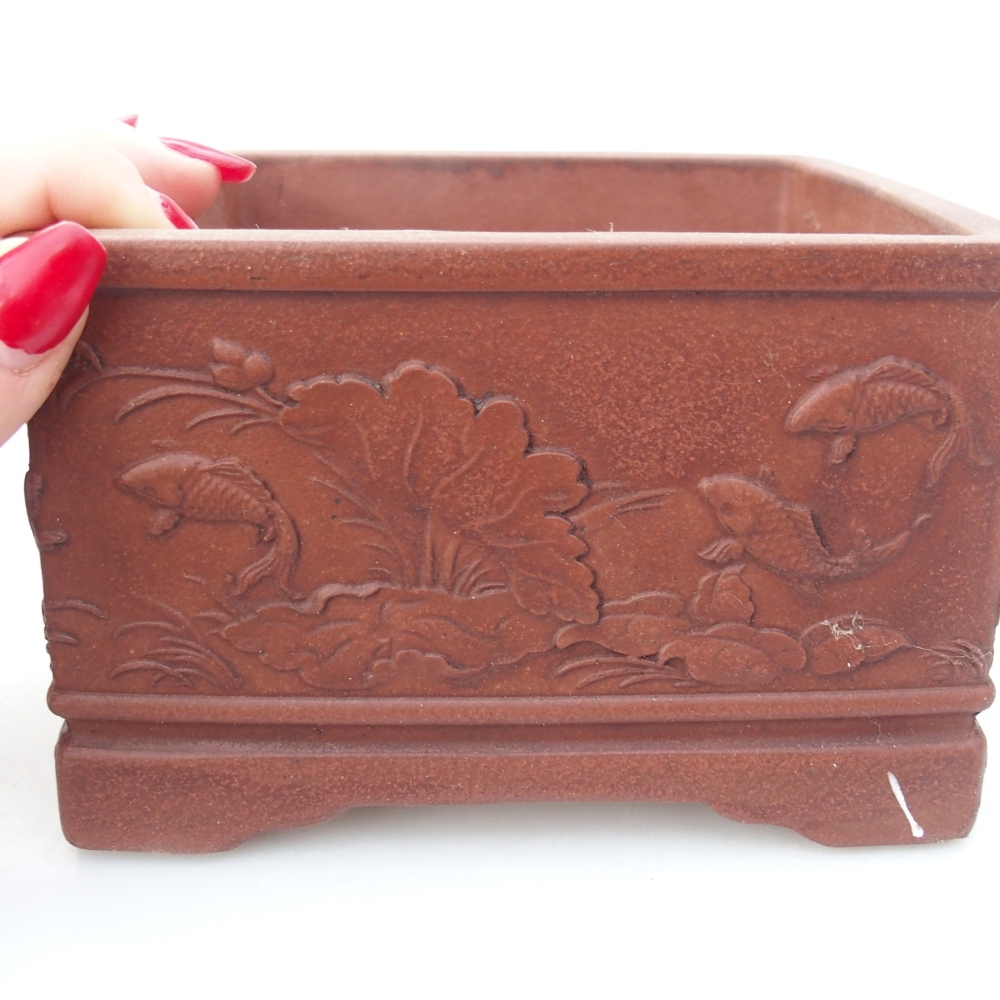 Miska 13 x 13 x 8 cm barva cíhlová