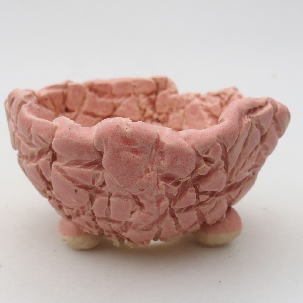Keramická Skořápka  9 x 8,5 x 5 cm , barva růžová