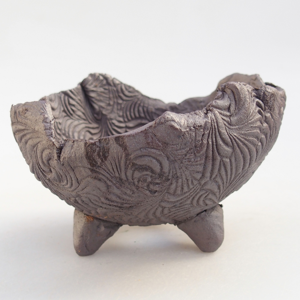 Keramická Skořápka 10 x 9 x 7 cm , barva kovová