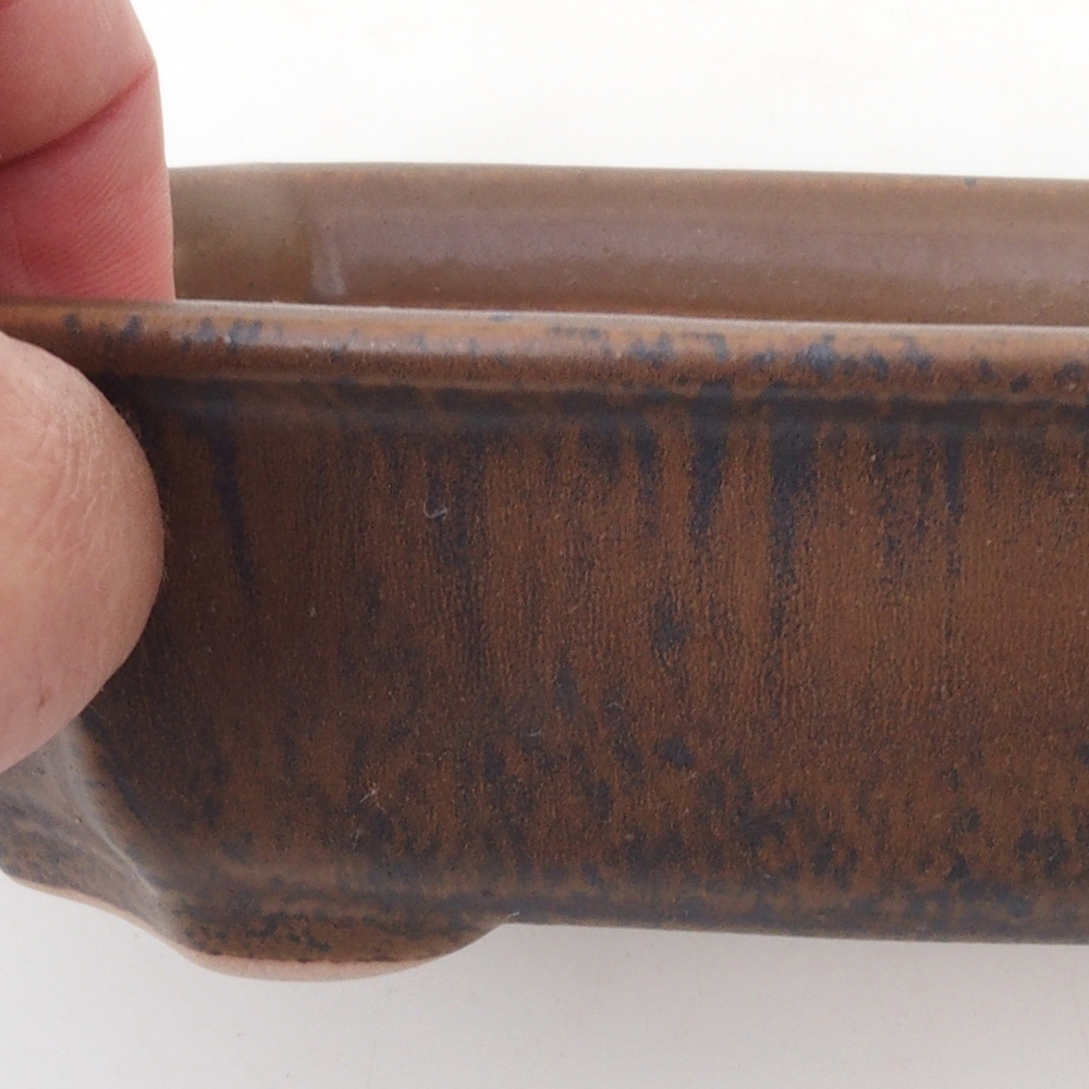 Bonsai miska H03 - 16,5 x 12 x 4,5 cm. - hnědá
