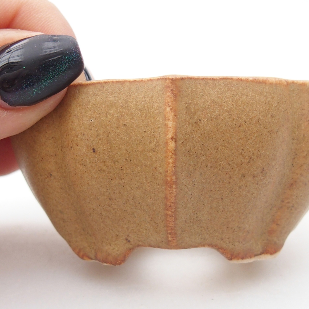 Mini bonsai miska 7 x 5 x 3 cm, barva hnědá