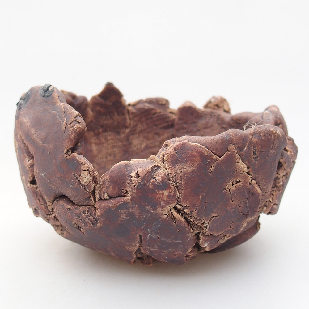Keramická Skořápka  9 x 8,5 x 6 cm , barva hnědá