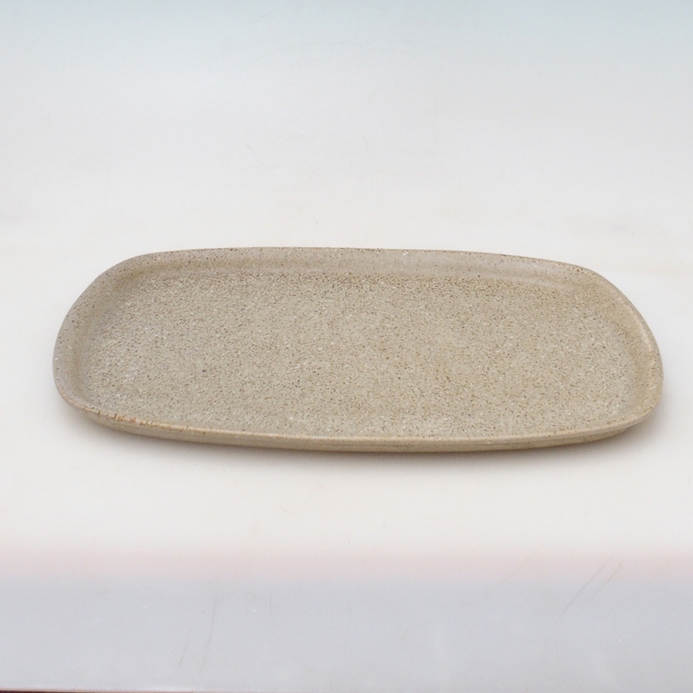 Keramická podmiska H09 - 28,5 x 19,5 x 1,5 cm - béžová