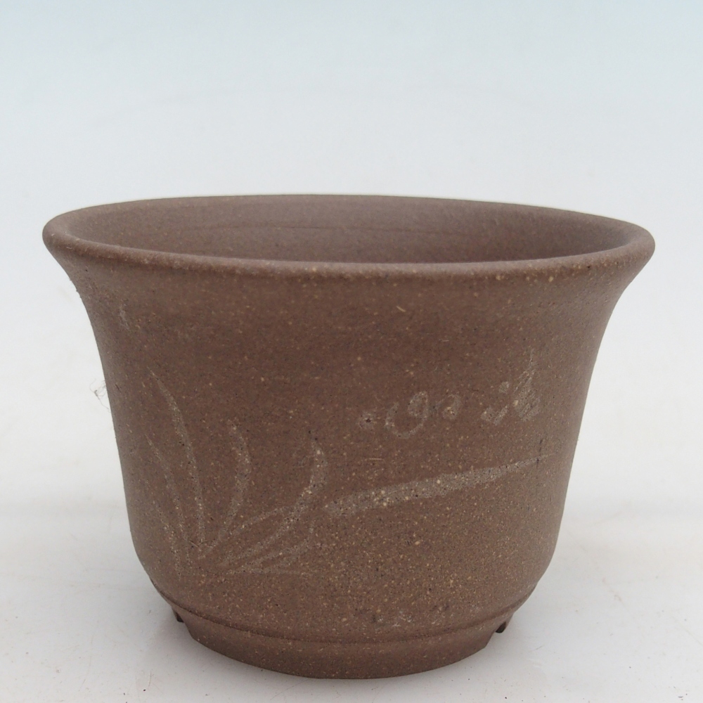 Keramická bonsai miska 9,5 x 9,51 x 6,5 cm, barva béžová