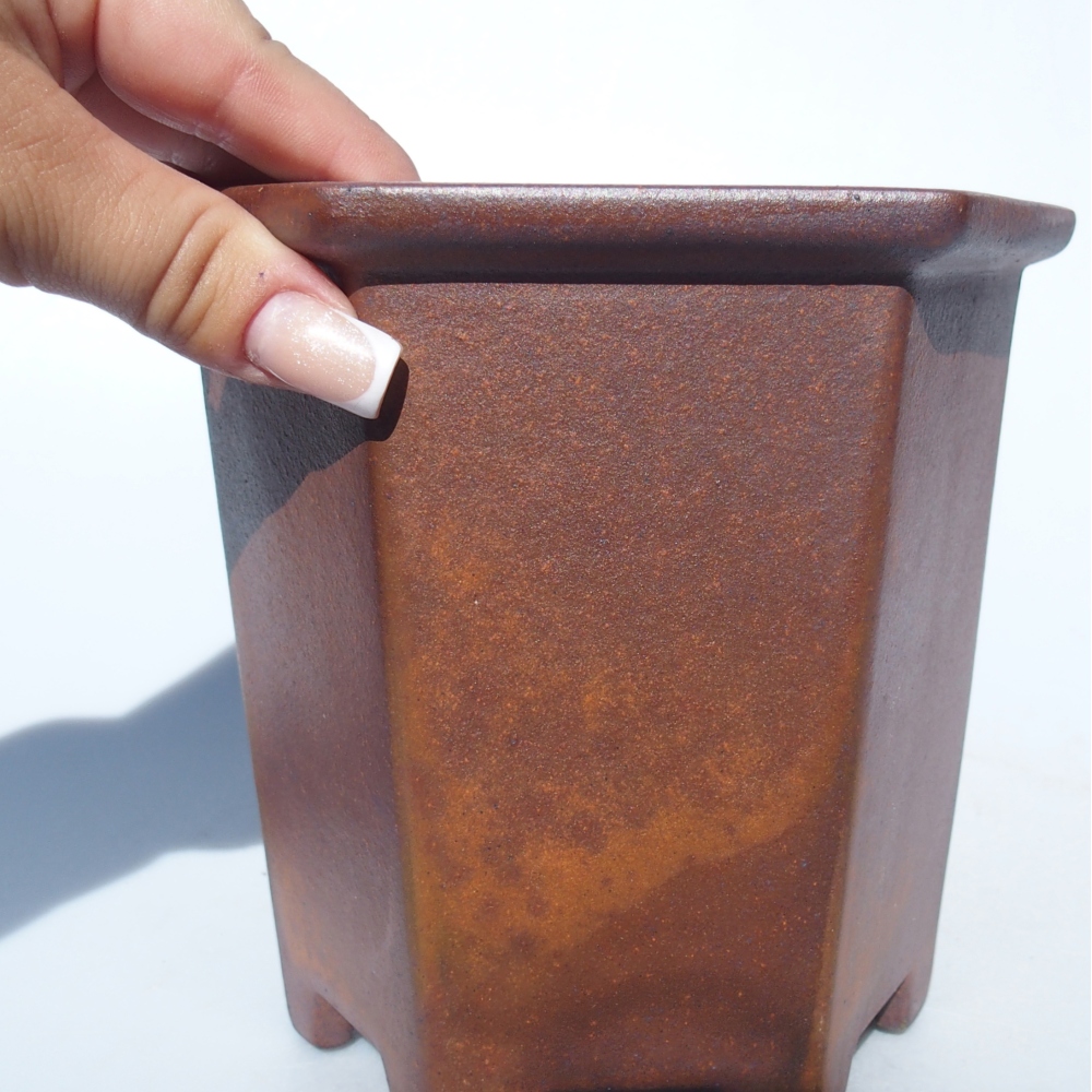Miska 15,5 x 14 x 14,5 cm barva hnědá