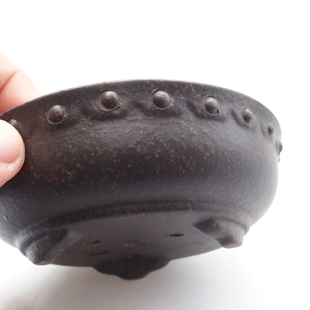 Miska 11,5 x 11,5 x 4 cm barva hnědookrová