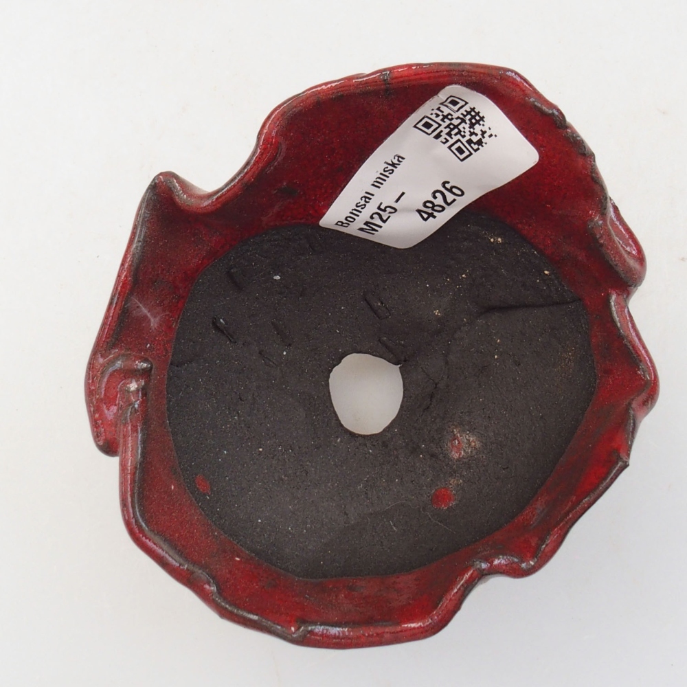 Keramická Skořápka  8,5 x 8 x 6 cm , barva červená