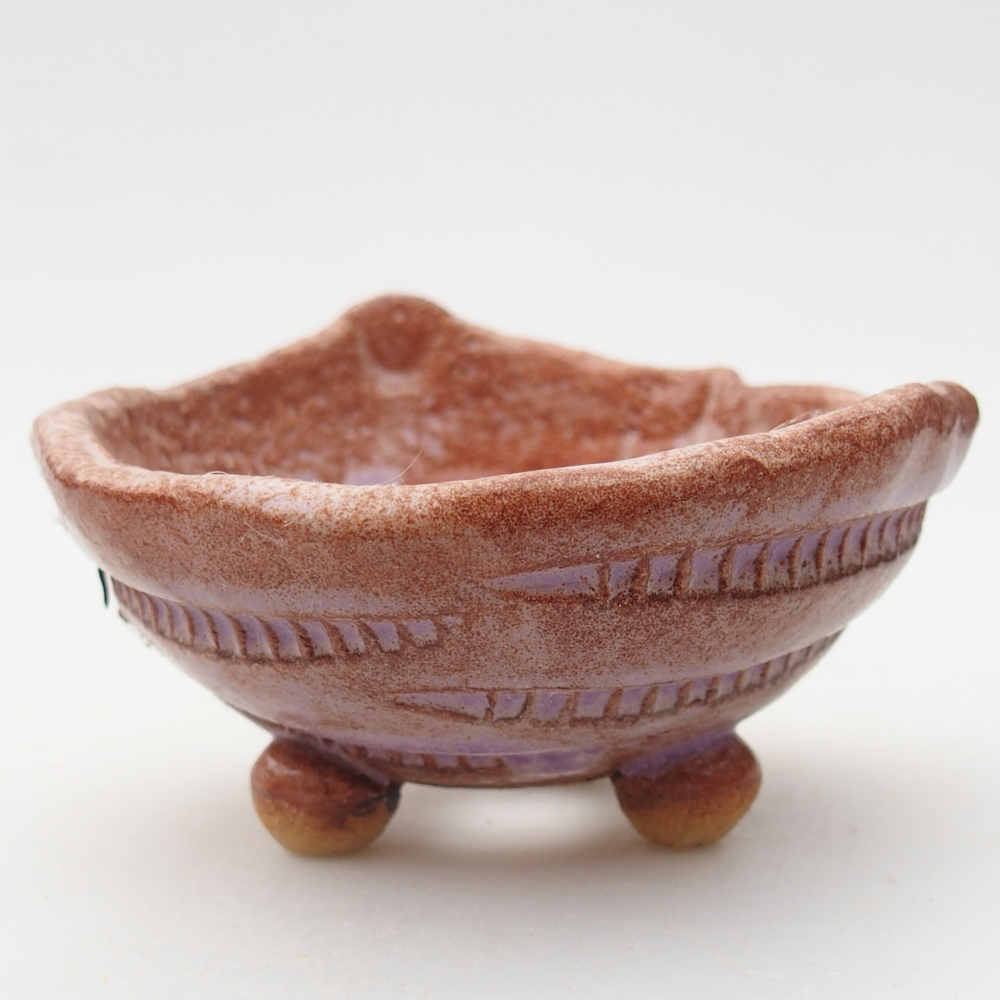 Keramická Skořápka  9 x 8,5 x 6,5 cm , barva fialová