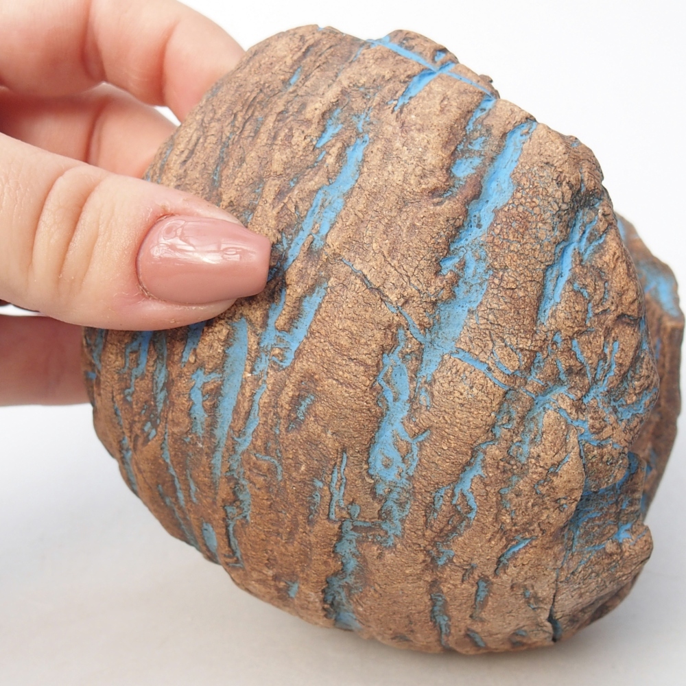 Keramická Skořápka 10 x 9,5 x 10,5 cm , barva modrá