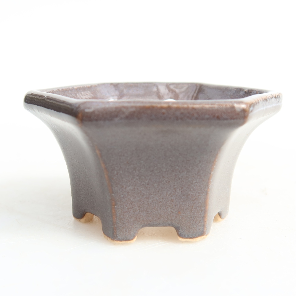 Keramická bonsai miska5,5 x 5 x 3 cm, barva šedá