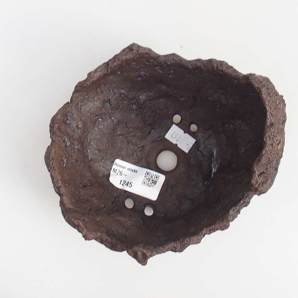 Keramická Skořápka 14 x 13 x 13 cm , barva hnědá