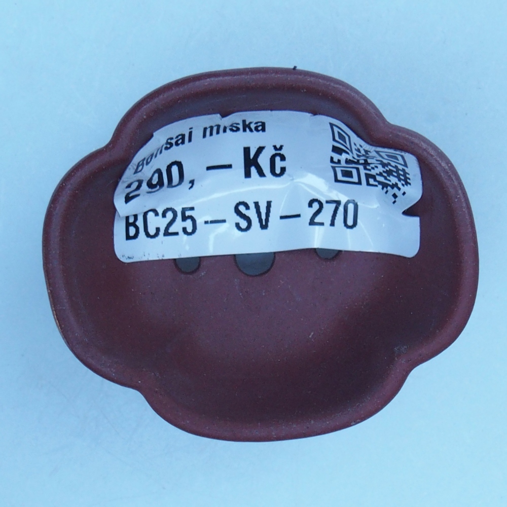 Miska 4,5 x 4 x 2 cm barva hnědá