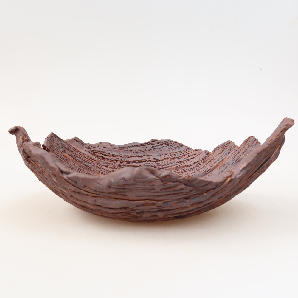 Keramická Skořápka  22,5 x 16 x 8 cm , barva hnědá