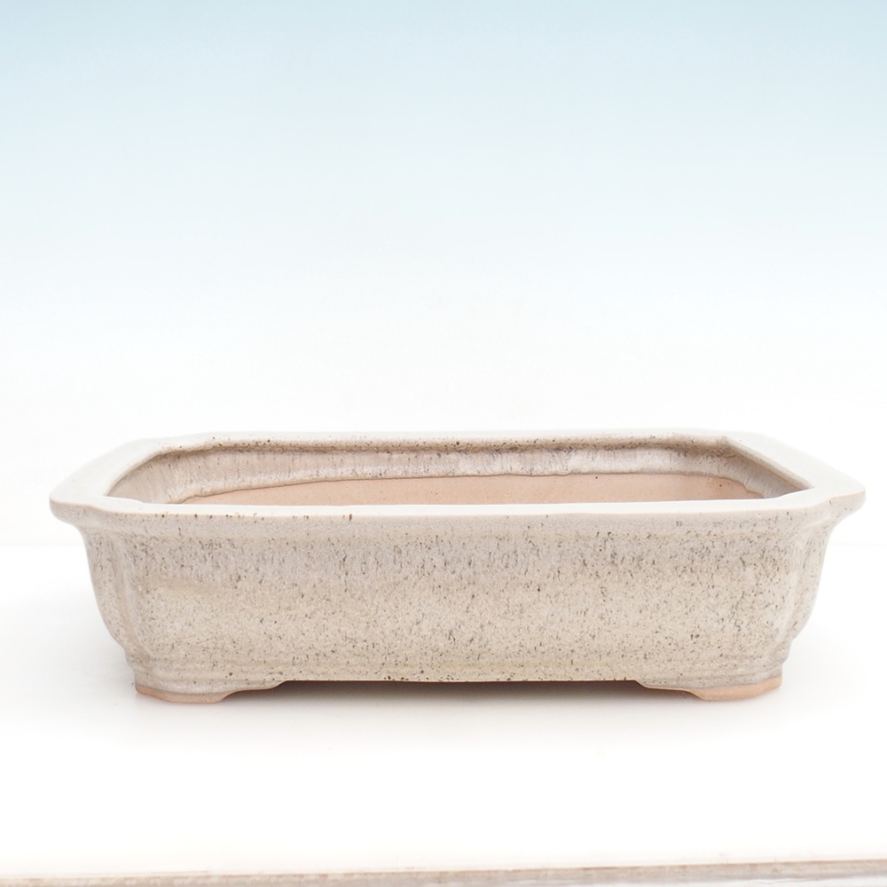 Bonsai miska + podmiska H20 - 26,5 x 21,5 x 6,5 cm. - béžová