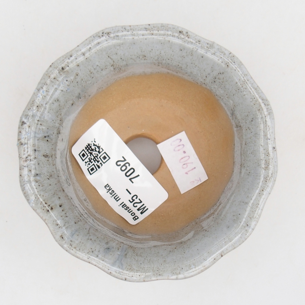 Keramická bonsai miska 8,5 x 8,5 x 4,5 cm, barva šedá