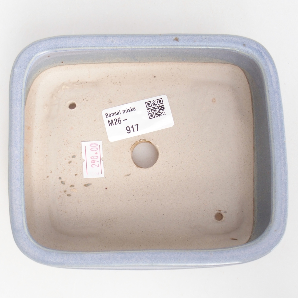 Keramická bonsai miska 14,5 x 12,5 x 4,5 cm, barva modrá