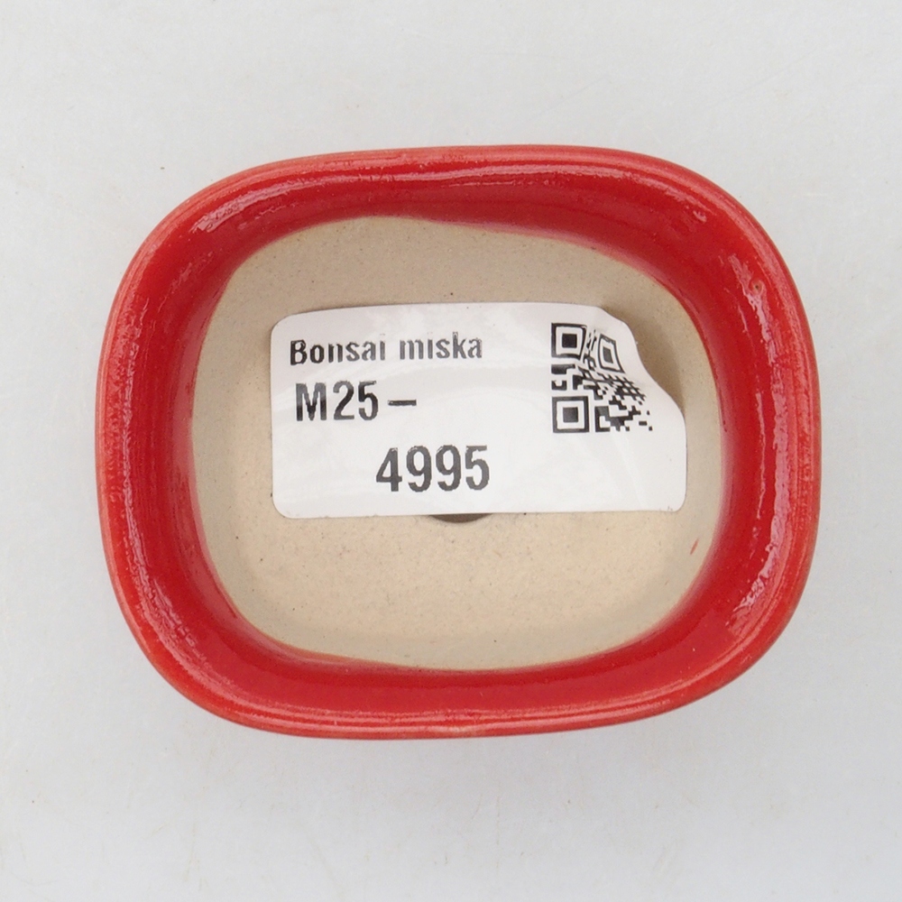 Mini bonsai miska 5,5 x 4,5 x 3 cm, barva červená