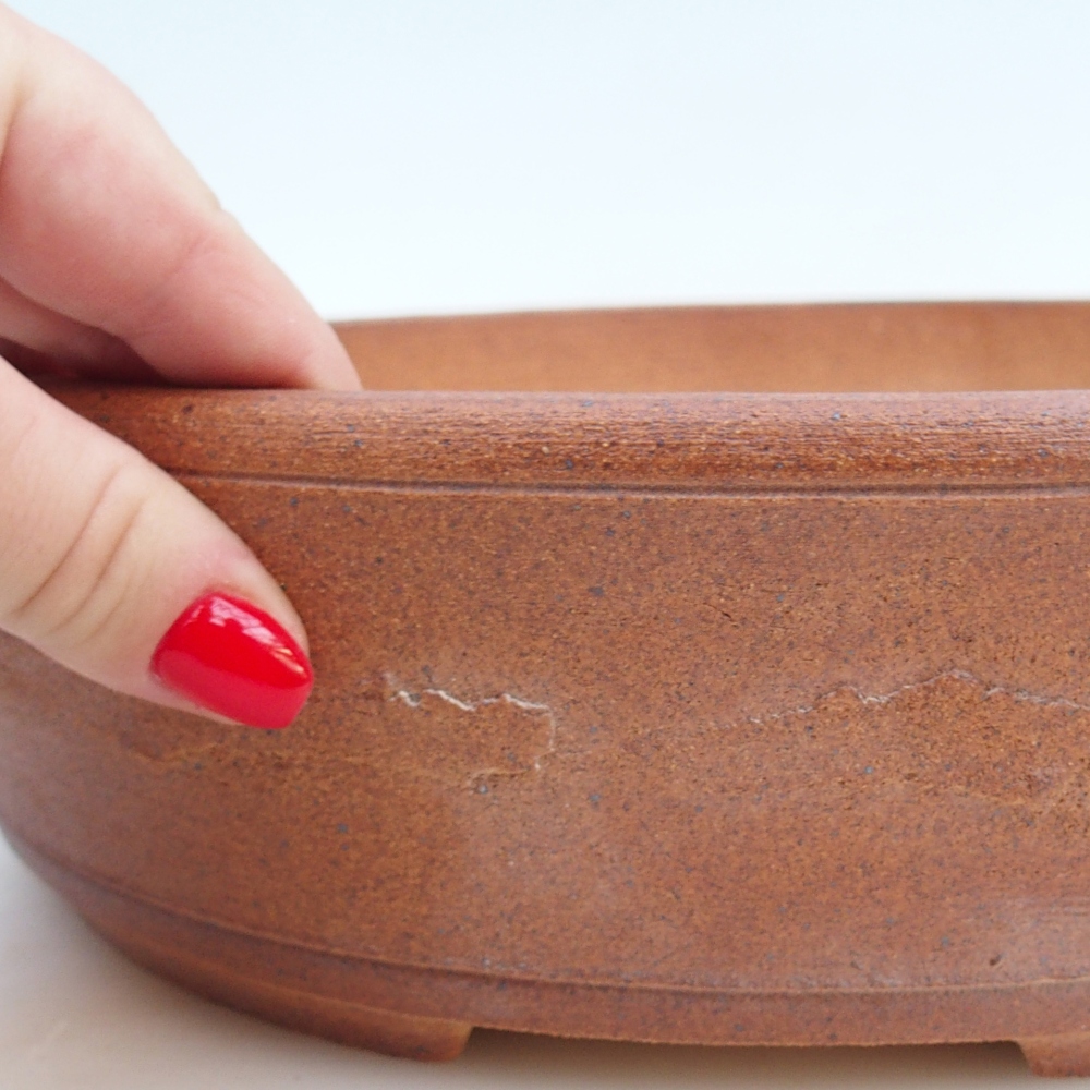 Bonsai miska 30 x 30 x 7,5 cm , barva hnědá