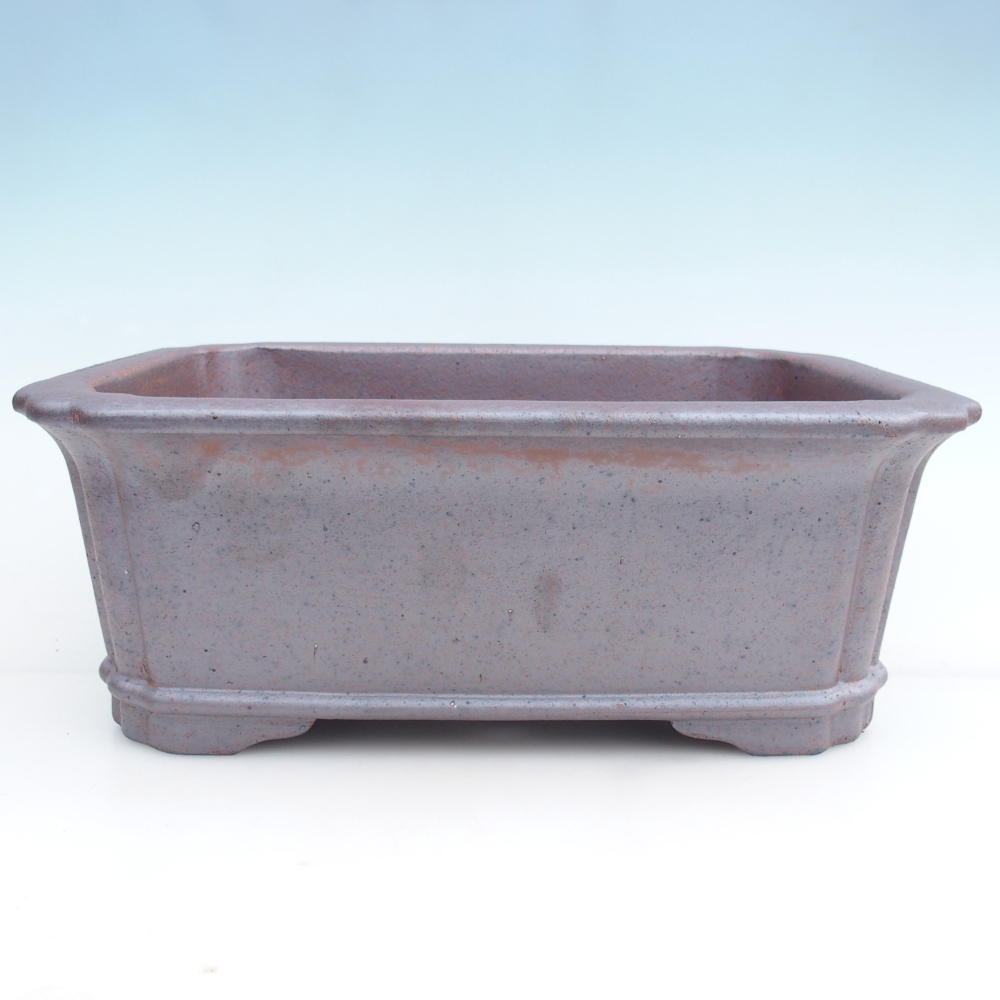Keramická bonsai miska 36 x 28 x 13 cm, barva kovová