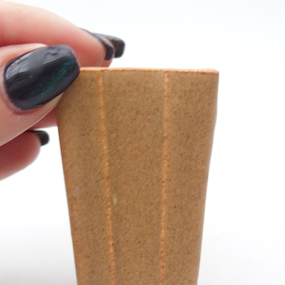 Mini bonsai miska 3,5 x 3,5 x 5,5 cm, barva hnědá