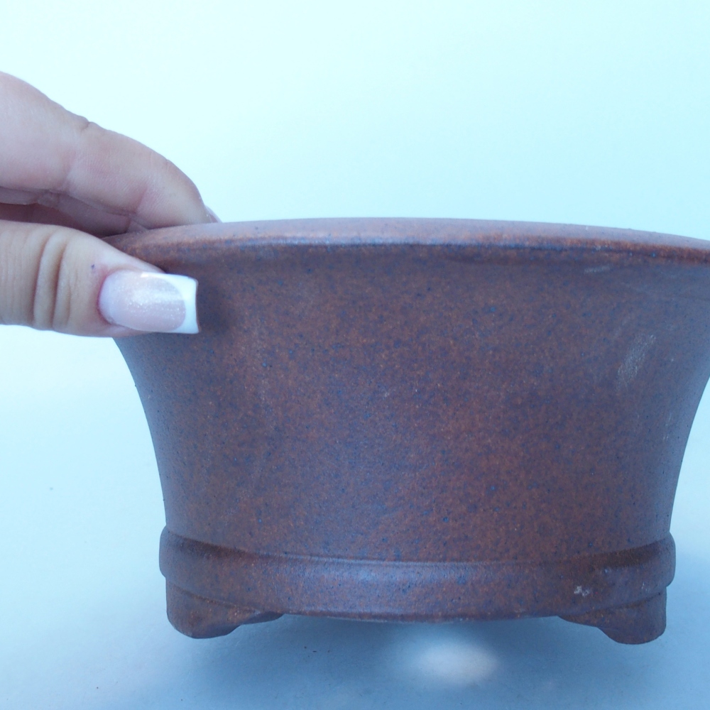 Miska 19 x 19 x 9 cm barva hnědá