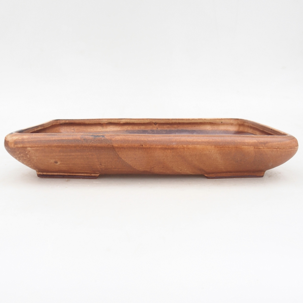 Keramická bonsai miska 24 x 17,5 x 4 cm, barva růžová