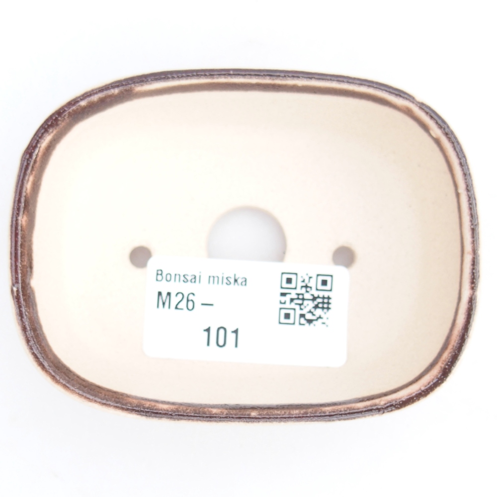 Mini bonsai miska 6 x 6 x 2,5 cm, barva červená