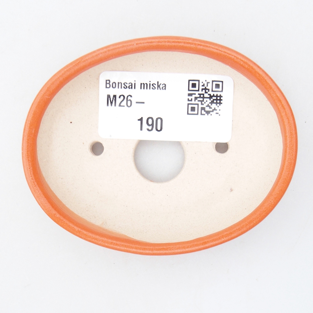 Mini bonsai miska 7,5 x 6 x 2 cm, barva oranžová