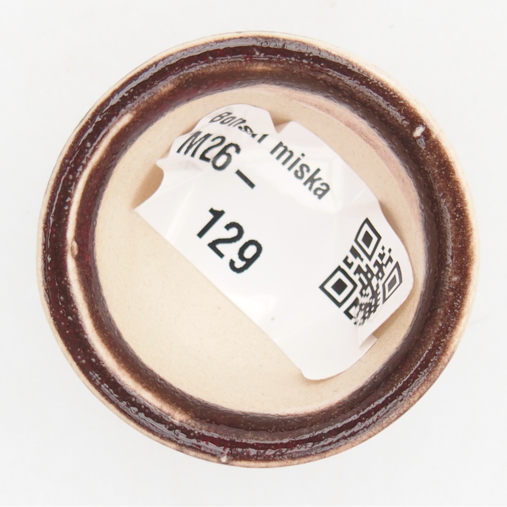 Mini bonsai miska 4 x 4 x 2,5 cm, barva červená