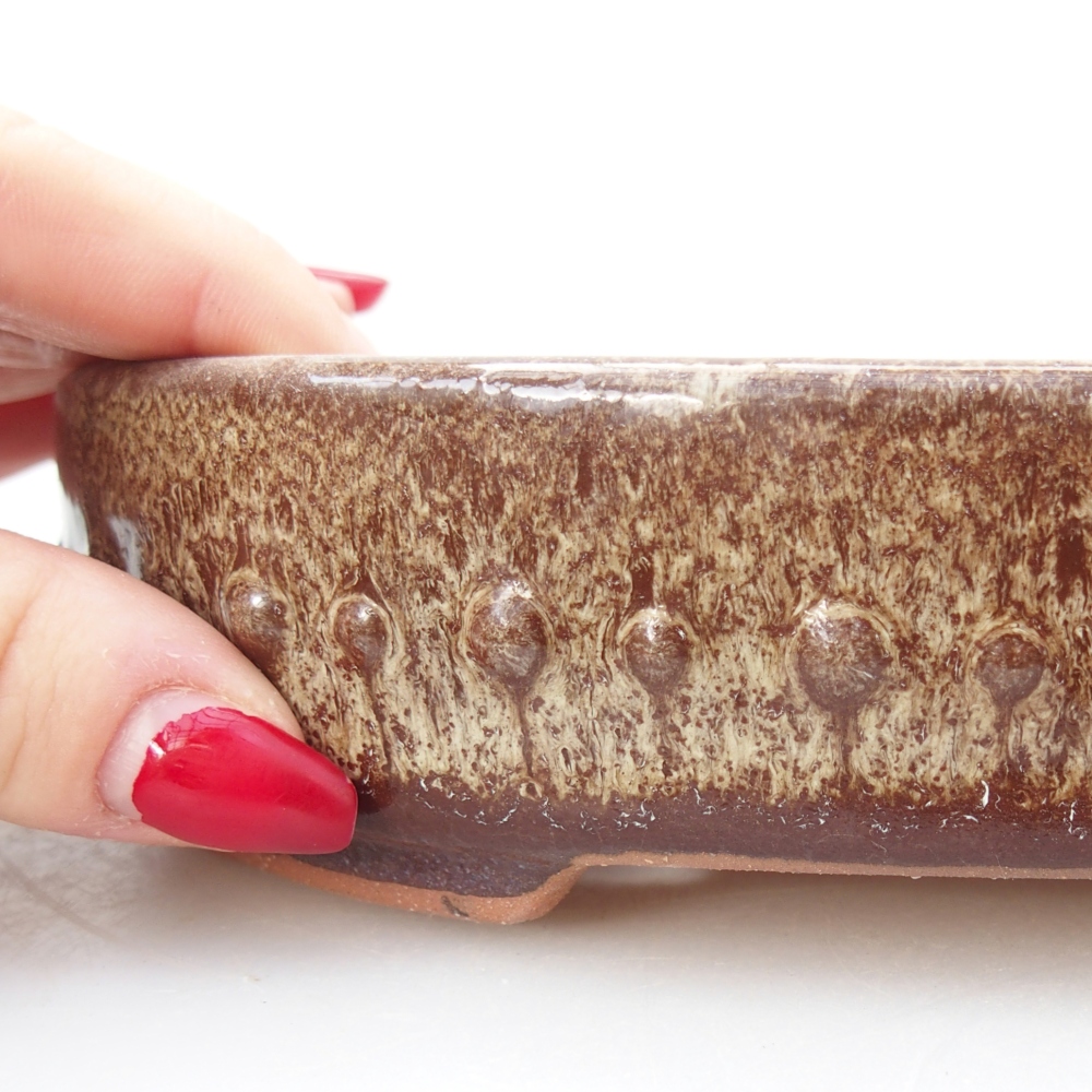 Miska 18,5 x 15 x 4 cm barva hnědá