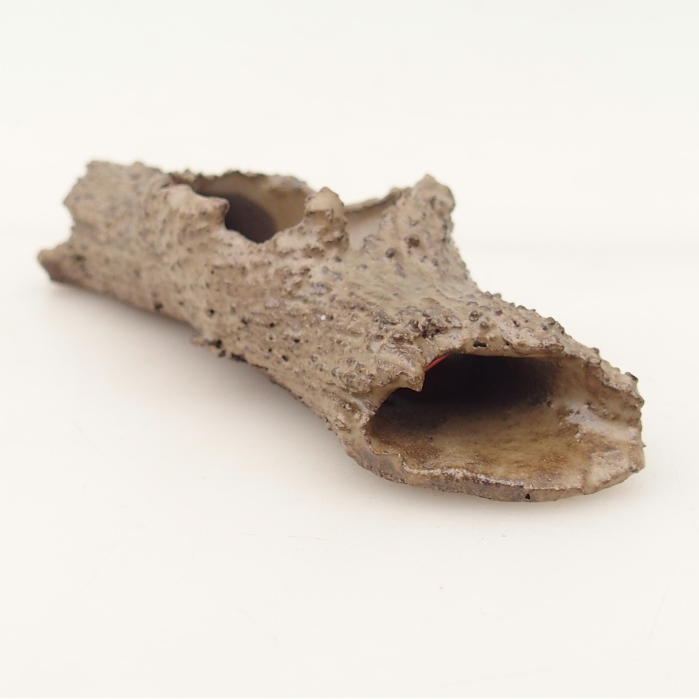 Keramická Skořápka  15 x 5 x 3 cm , barva béžová