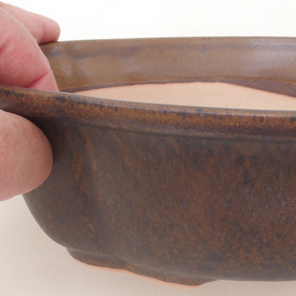 Bonsai miska H75 - 19 x 14 x 6,5 cm. - hnědá
