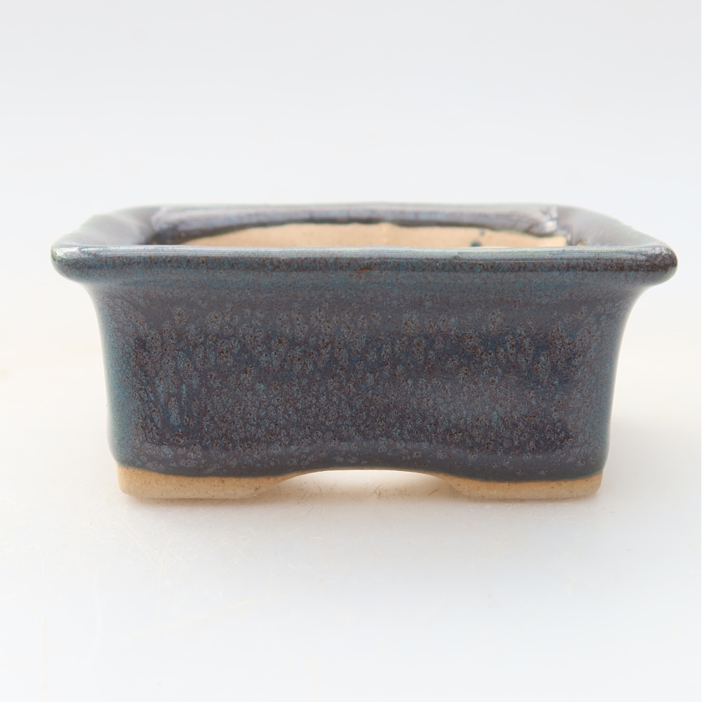Keramická bonsai miska 6 x 4,5 x 2,5 cm, barva šedá