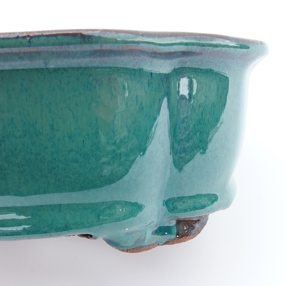 Miska 20 x 16 x 6,5  cm barva zelenomodrá