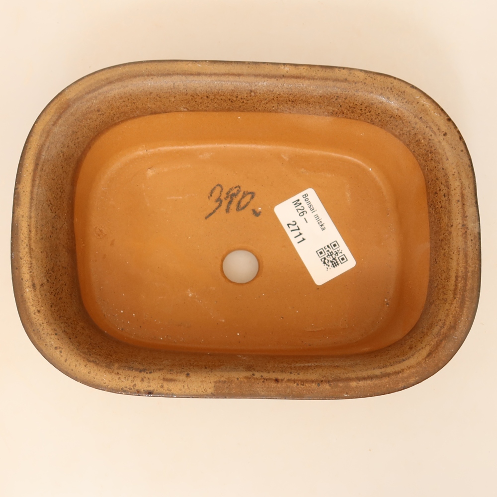 Keramická Miska  18 x 13 x 5,5 cm , barva hnědá