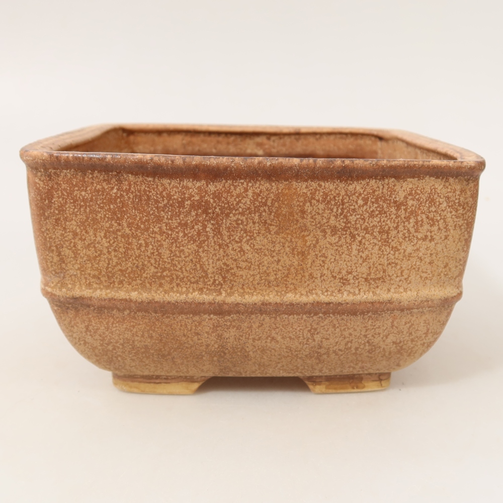 Keramická bonsai miska 16,5 x 16,5 x 9,5 cm, barva růžová