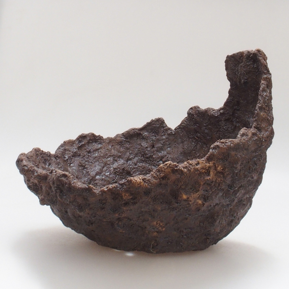 Keramická Skořápka  24 x 21,5 x 22 cm , barva hnědá