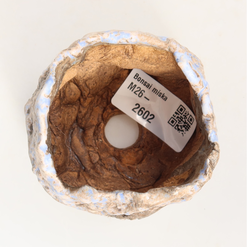 Keramická Skořápka  7 x 7 x 6 cm , barva modrohnědá