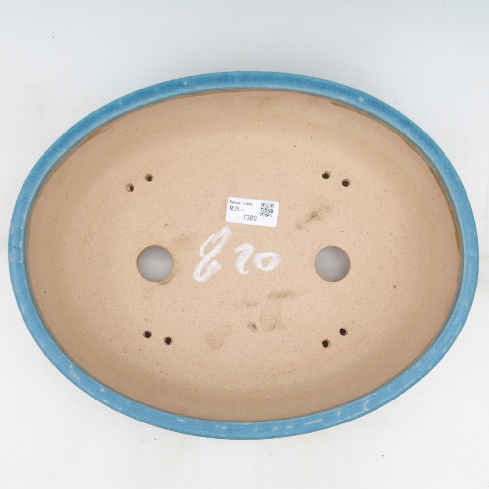 Bonsai miska 32,5 x 25,5 x 8,5 cm , barva modrá